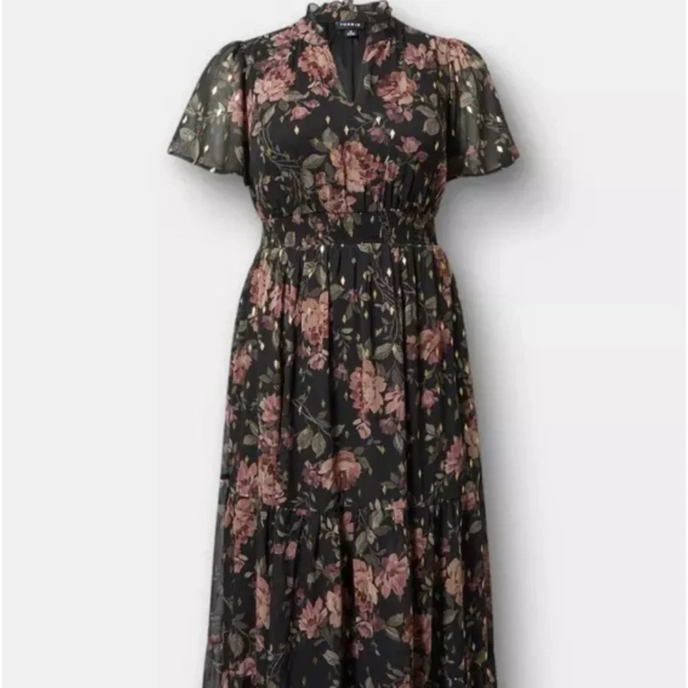 Torrid Floral Black Dress - Picture 6 of 15